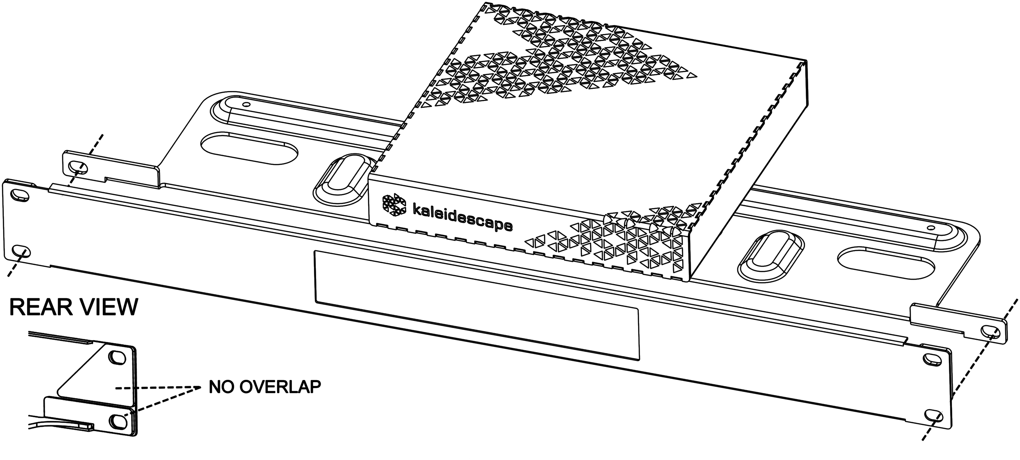 Strato M with rack front panel