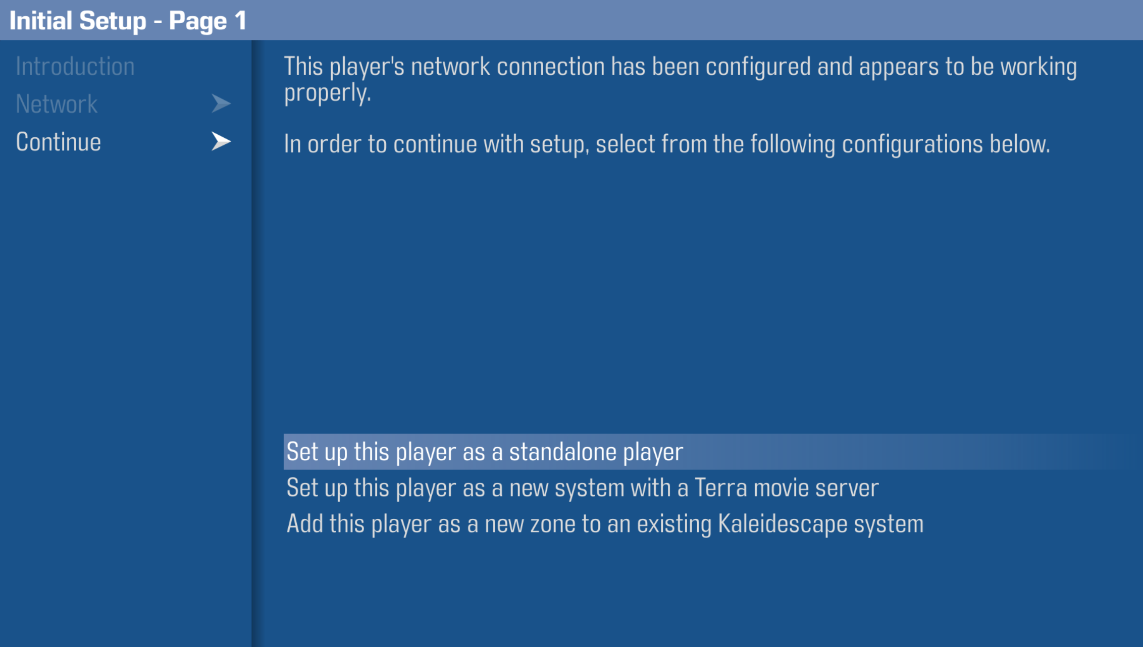 Strato V initial setup - standalone