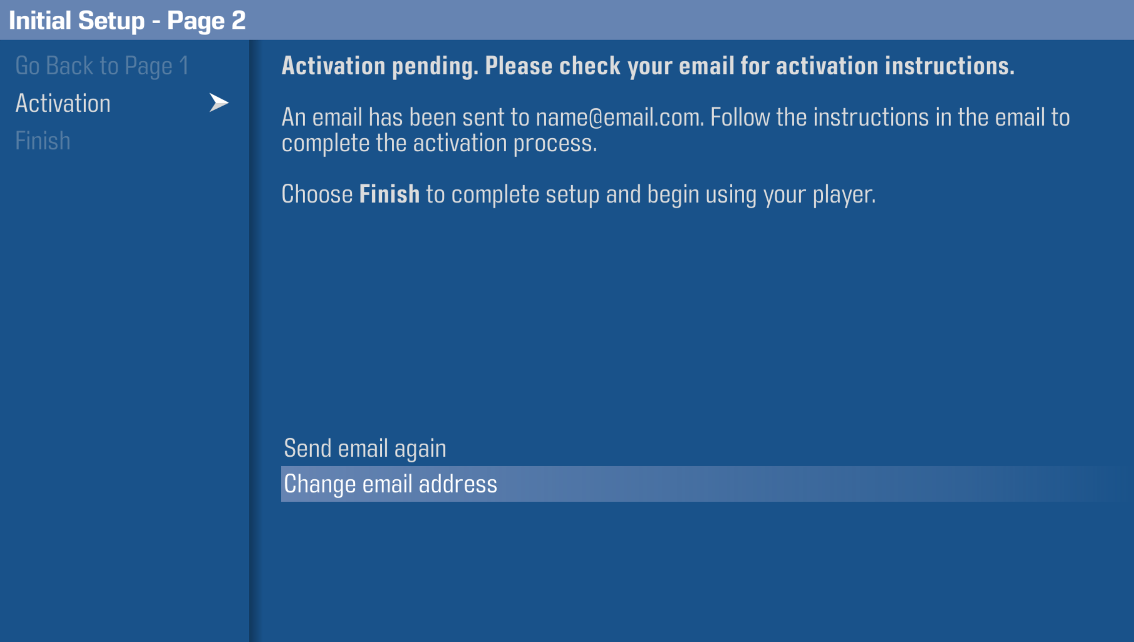 Strato E activation - change email