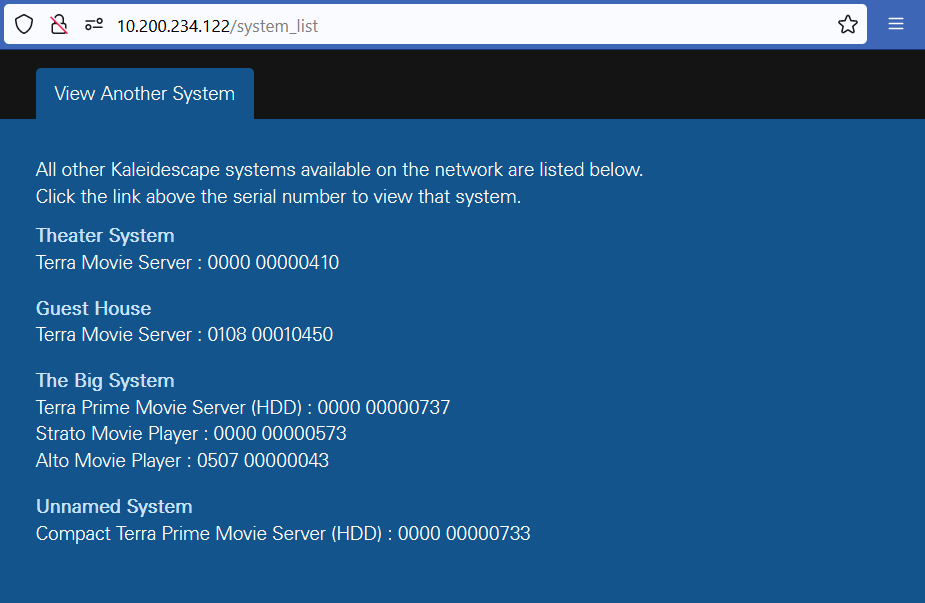 Strato E BI system list