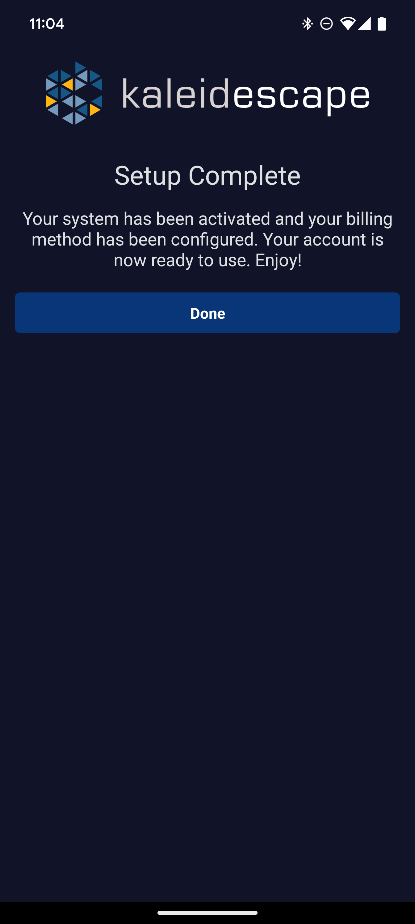 Mobile activation - complete