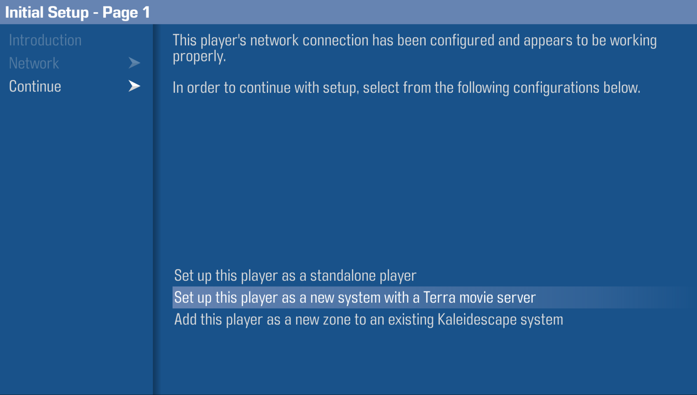 Strato E initial setup - new system